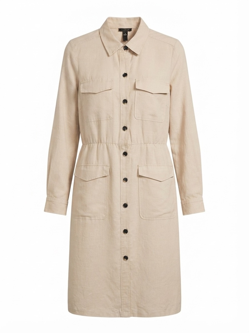 Ann Taylor Linen Blend Utility Midi Dress – Size 12 A11-092